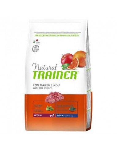 Trainer Natural Medium Adult Manzo 12 Kg