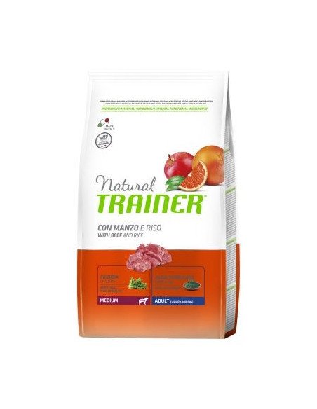 Trainer Natural Medium Adult Manzo 12 Kg