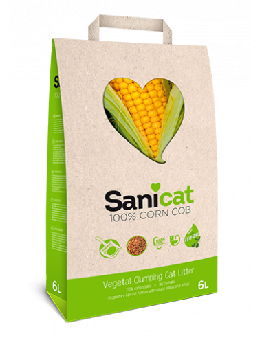 Sanicat Corn Cob Lettiera Vegetale 6 Litri