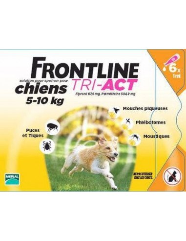 Frontline Tri-Act*6 Pipette 1 Ml 5-10 Kg