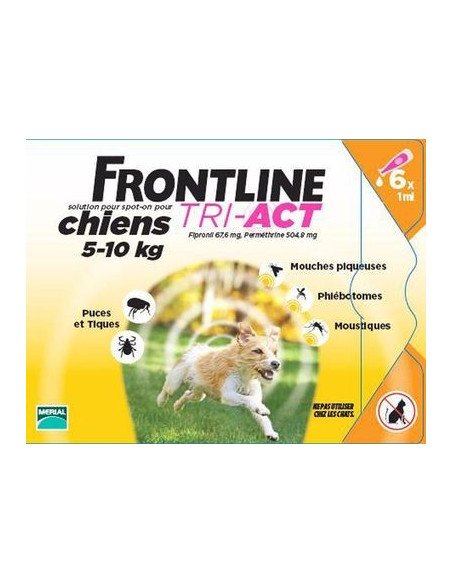 Frontline Tri-Act*6 Pipette 1 Ml 5-10 Kg