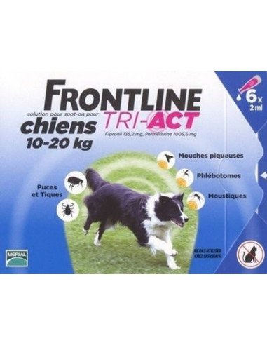 Frontline Tri-Act*3 Pipette 2 Ml 10-20 Kg