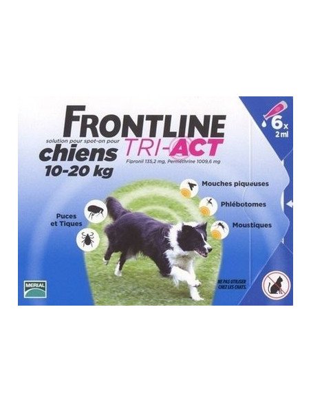 Frontline Tri-Act*3 Pipette 2 Ml 10-20 Kg