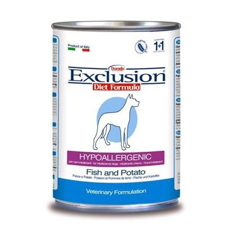 Exclusion Diet Hypoallergenic Dog Pesce E Patate 400Gr