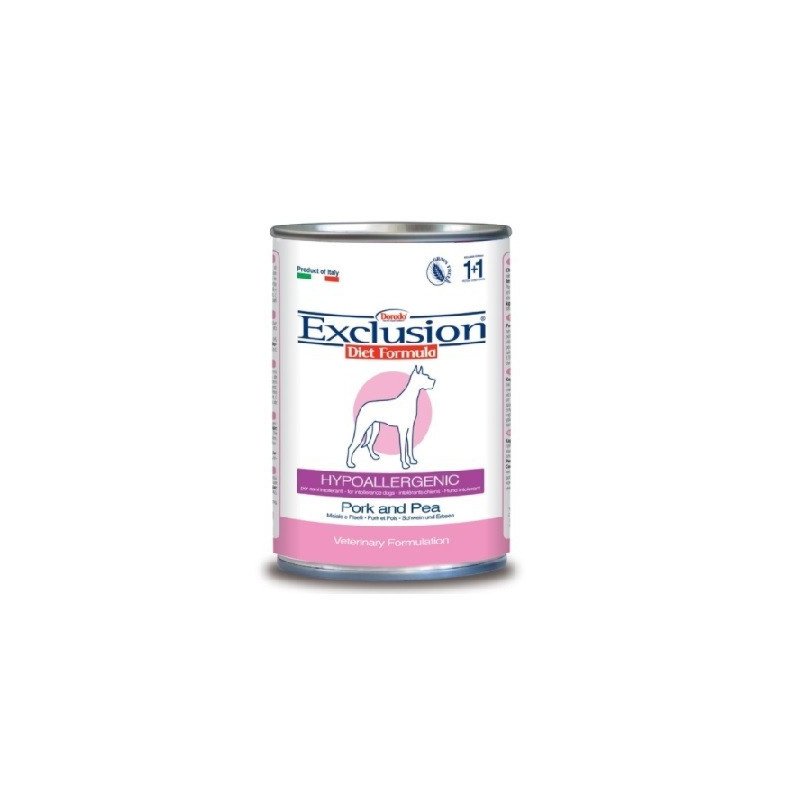 Exclusion Diet Hypoallergenic Dog Maiale E Piselli 400 Gr