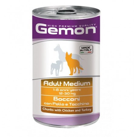 Monge Gemon Dog Adult Medium Bocconi Pollo Tacchino 1250 Gr