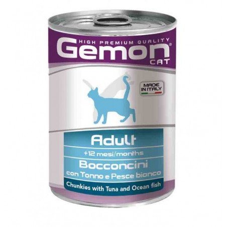 Monge Gemon Cat Bocconcini Tonno Pesce 415 Gr.