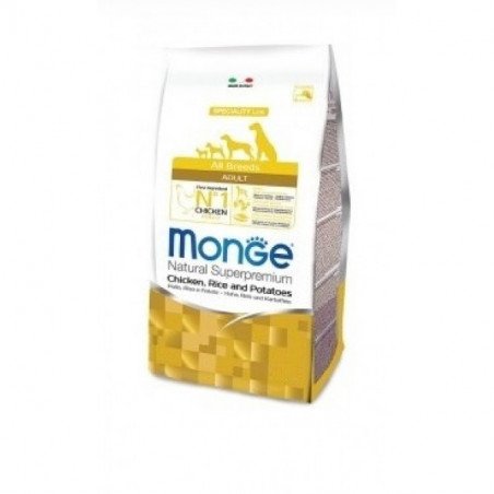 Monge Natural Superpremium Dog All Breeds Adult Pollo Riso Patate 12 Kg