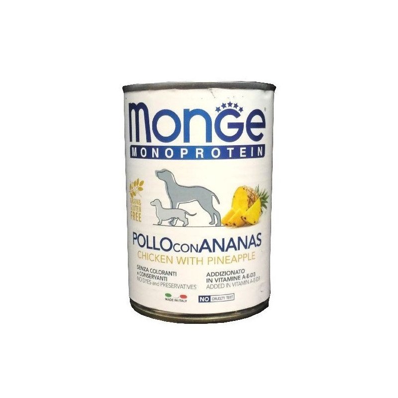 Monge Dog Solo Frutta Pollo Ananas 400 Gr