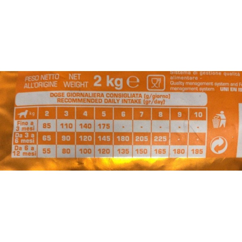 Crockex Wellness Cane Puppy Medio E Maxi Pollo Kg 3. dosi