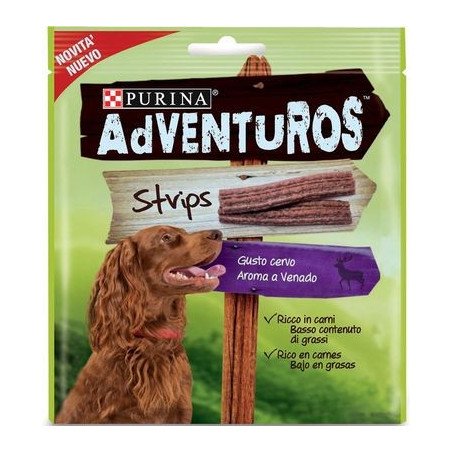 Snack Purina Adventuros Strips Cervo 90 Gr