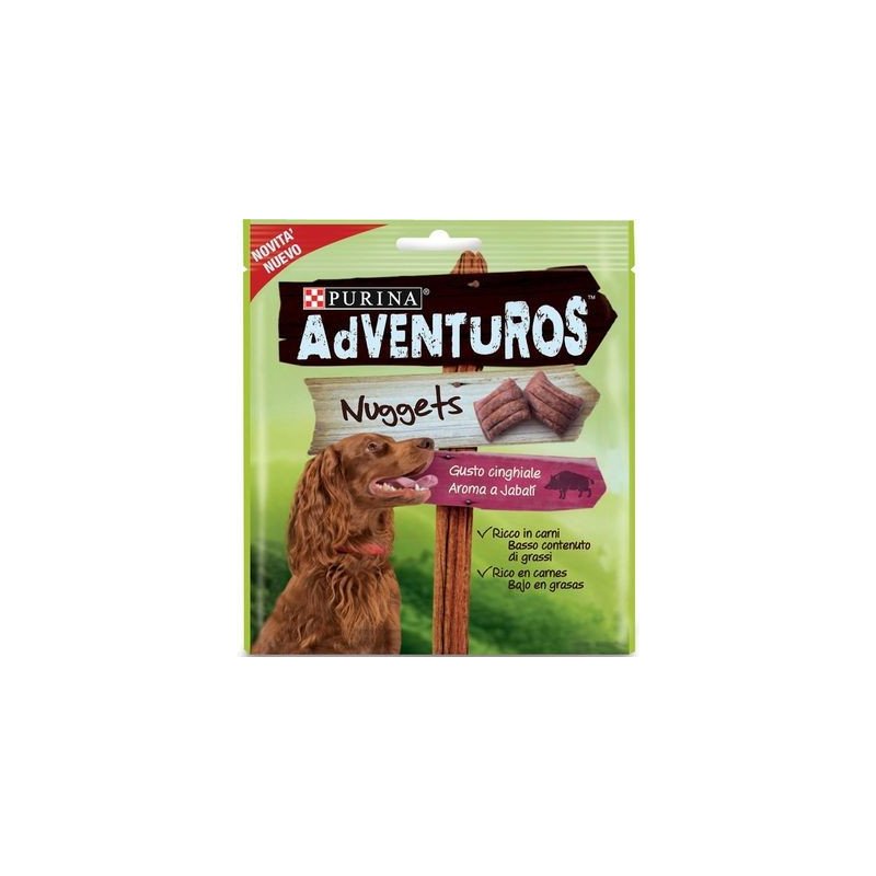 Snack Purina Adventuros Nuggets Cinghiale 90 Gr