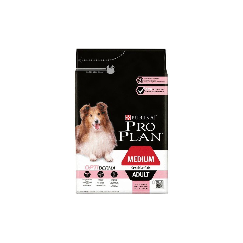 Purina Pro Plan Dog Adult Medium Optiderma Sensitive Skin 14 Kg