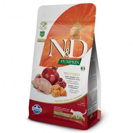 Farmina Pumpkin Cat Neutered Quaglia 5 Kg