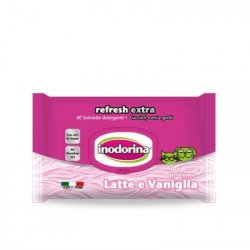 Salviette Latte Vaniglia Inodorina 40 Pz