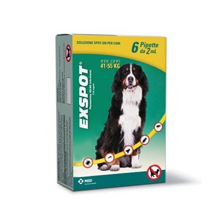 Exspot Soluzione Antiparassitaria Cani 41-55 Kg 6 Pipette