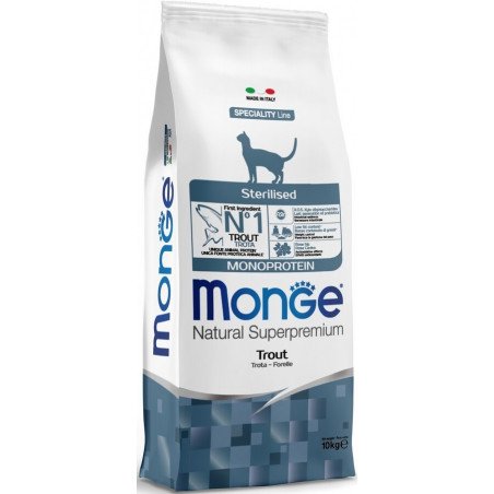 Monge Natural Superpremium Sterilised Trota 10 Kg.