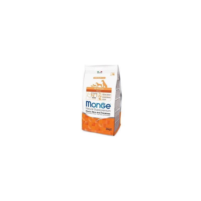 Monge Natural Superpremium All Breeds Adult Anatra, Riso e Patate 12 Kg