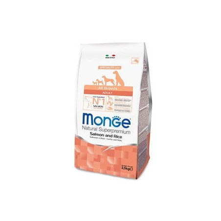 Monge Natural Superpremium All Breeds Adult Salmone e Riso 12 Kg