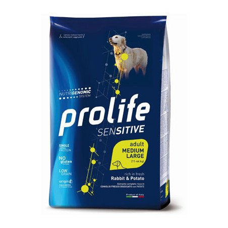 Prolife Adult Sensitive Medium Large Coniglio e Patate 10 Kg