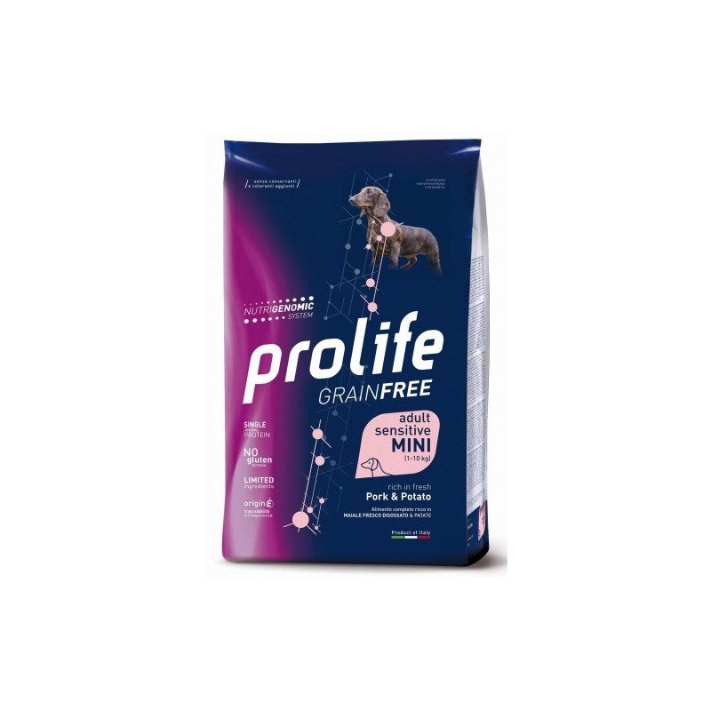 Prolife Sensitive Grain Free Adult Mini Large Maiale e Patate 7 Kg