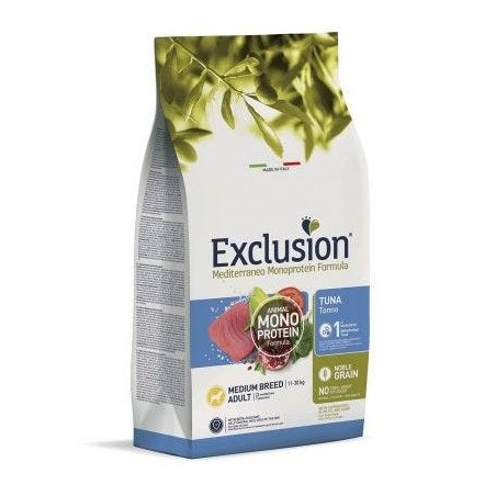 Exclusion Mediterraneo Adult Medium Breed Tonno 3 Kg