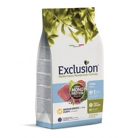 Exclusion Mediterraneo Puppy Tonno Medium 3Kg