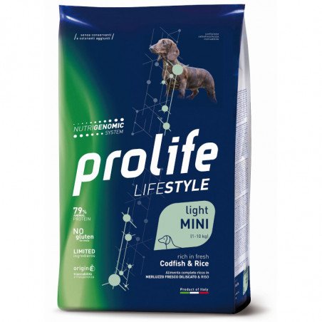 Prolife Adult Mini Light Merluzzo e Riso 2 Kg