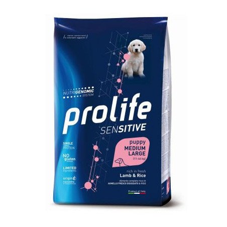 Prolife Puppy Sensitive Agnello e Riso 2,5 Kg