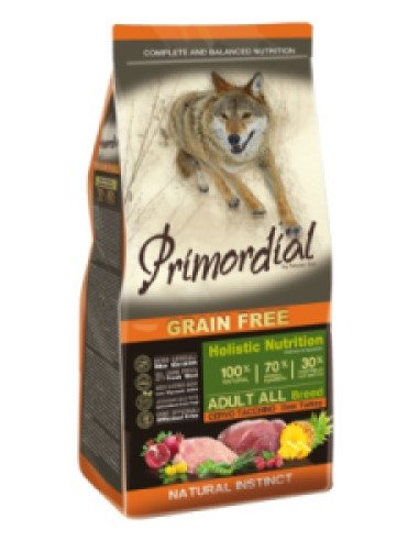 Primordial Grain Free Cane Adult Cervo E Tacchino 12 kg