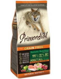 Primordial Grain Free Cane Adult Pollo E Salmone Kg 12