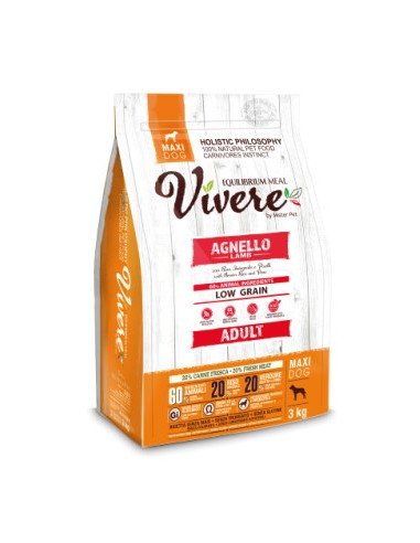 Vivere Low Grain Adult Gluten Free Agnello Maxi 3 kg