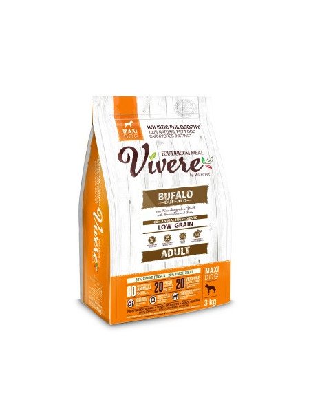 Vivere Low Grain Adult Gluten Free Bufalo Maxi 3 kg