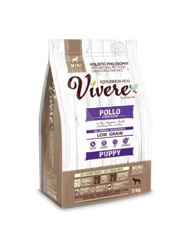 Vivere Low Grain Puppy Gluten Free Pollo Mini 3 kg