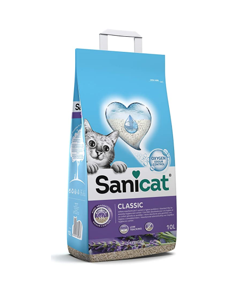 Sanicat lettiera gatto classic con lavanda da 16 litri