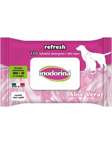 Inodorina Salviettine Refresh Aloe Vera 110 Pz