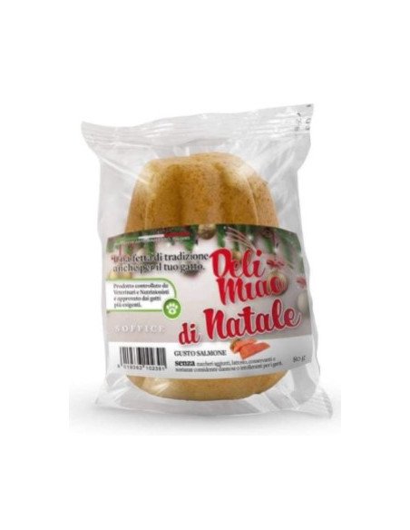 Delimiao di Natale Pandoro Per Gatti 80 gr Salmone