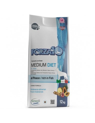 Forza10 Medium Diet Light al Pesce 12 kg