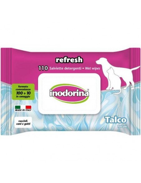 Inodorina Salviette Refresh Talco 110 Pz