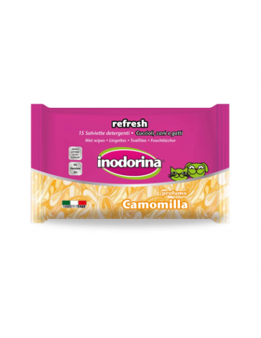 Inodorina Salviette Refresh Camomilla 15 Pz