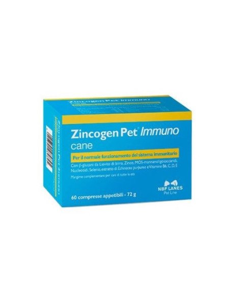 Nbf Lanes  Zincogen Pet Immuno Cane e Gatto 60 Cpr