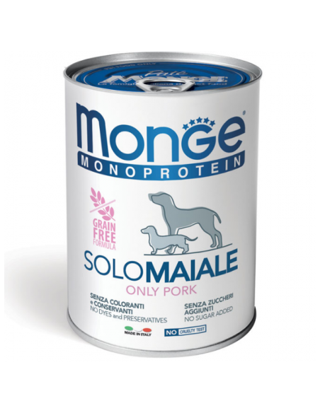 Monge Cane 100% Solo Maiale 400 Gr