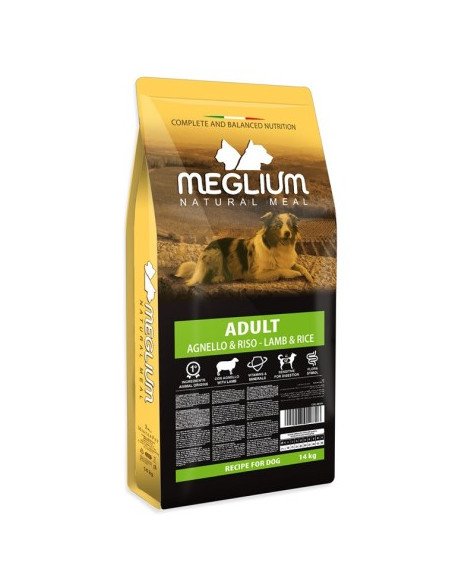 Meglium Cane Adult Sensitive Agnello e Riso Kg 14