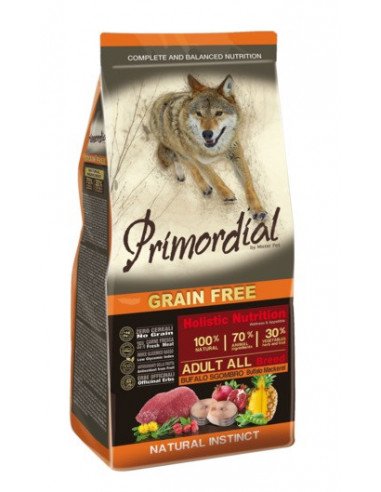 Primordial Grain Free Cane Adult Bufalo E Sgombro Kg 12