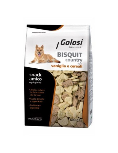 Zoo Golosi Biscotti Country Vaniglia e Cereali  600 Gr