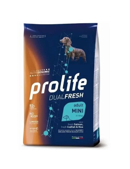 Prolife Dog Dual Fresh Adult Mini Salmon Codfish & Riso 2kg