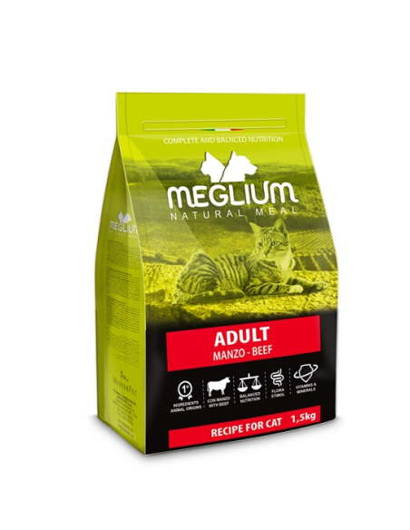 Meglium Gatto Manzo 1,5 Kg