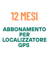 Abbonamento Per Localizzatore GPS Validità 12 mesi