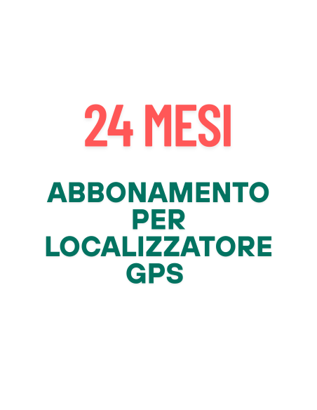 Abbonamento Per Localizzatore GPS Validità 24 mesi